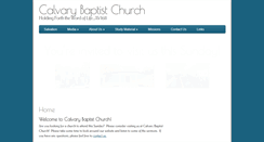 Desktop Screenshot of calvarybaptistbeaufort.com